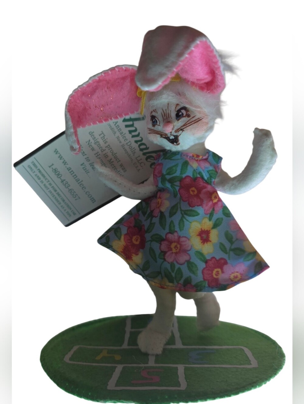 Annalee Doll Easter Bunny  Hopscotch EASTER GIRL BUNNY  With TAG